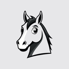 horse head illustration design 530