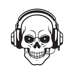 Vintage style skull illustration