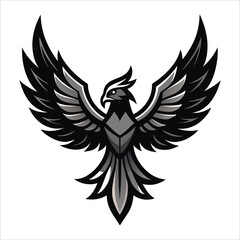 Obraz premium Bird with Spread Wings 