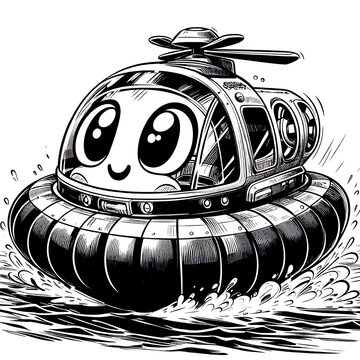 recommend clip art: hovercraft cartoon 