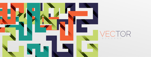 Color bend lines with shadow texture effect. Vector Illustration For Wallpaper, Banner, Background, Card, Book Illustration, landing page