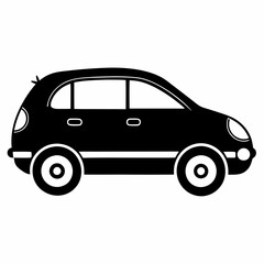 Zip Car Black silhouette