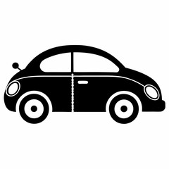 Zip Car Black silhouette