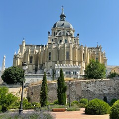 Fototapeta premium The Almudena Cathedral is the most important religious building in Madrid because it was consecrated by Pope John Paul II on 15 June 1993