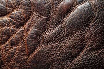 Synthetic leather brown background texture. Brown leather textured background , ai
