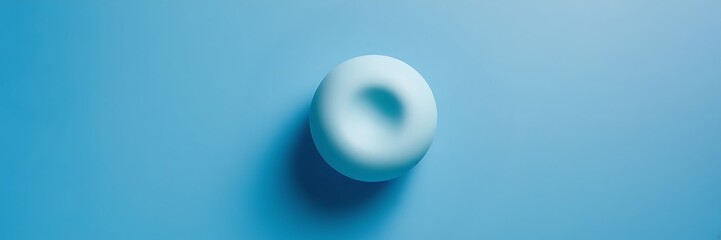 3d shape on blue background