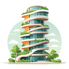 Building a Tower With a Spiral Ramp And a Garden