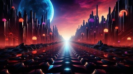 a retro arcade game background pattern.