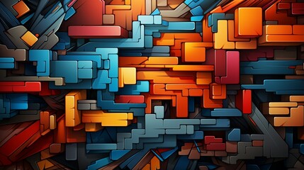 a retro video game-inspired background pattern.