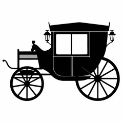 Carriage Black silhouette