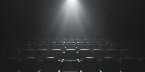 Fototapeta premium cinema auditorium with chairs