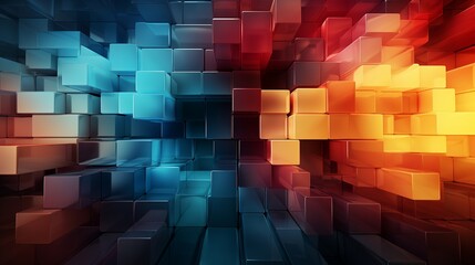 a colorful abstract geometric background.