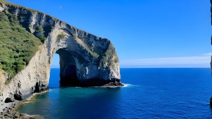 Naklejka premium cliffs, sea