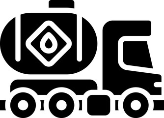 Fuel tank truck icon