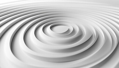 White background with circular ripples