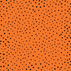 Ostrich skin seamless pattern vector design &mdash; textured leather background with dot clusters, reptile-style grain, ideal for fashion, fabric, and textile design