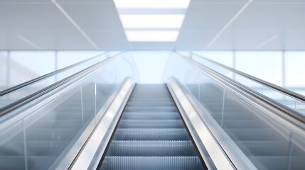 Obraz premium escalator in shopping mall