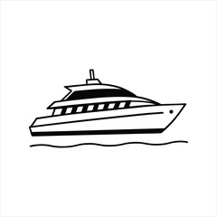 Yacht Silhouette SVG Vector Design | SVG Files for Cricut & Silhouette, Vector Graphics for T-Shirts, Decals & More