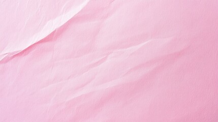 Fototapeta premium Crumpled pink paper texture showcasing subtle creases and folds in a minimalistic style