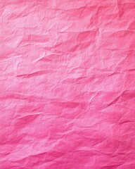 Fototapeta premium Bright pink textured paper in natural light showcases a vibrant and crinkled surface