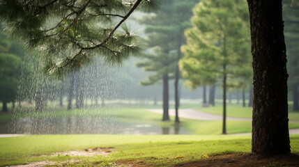 Rainy Day in the Forest - Tranquil Nature Photography