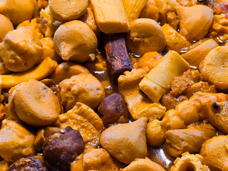 Asian style fish balls and sausages, Asian street food