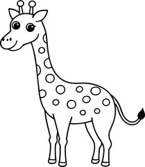 Fototapeta premium This kids coloring book is filled with little cute animals to color 