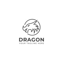 Creative Dragon logo vector design 