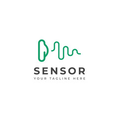 Creative sensor logo vector design 