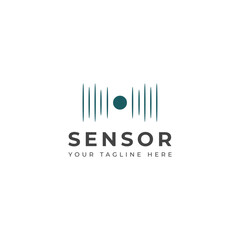 Creative sensor logo vector design 