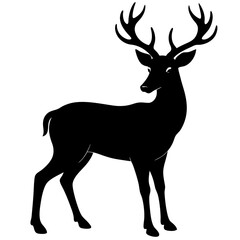 deer silhouette vector