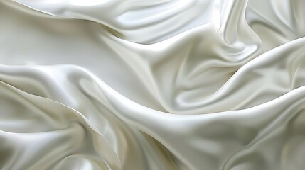 Obraz premium A close-up of flowing, silky fabric with soft folds and a light sheen.