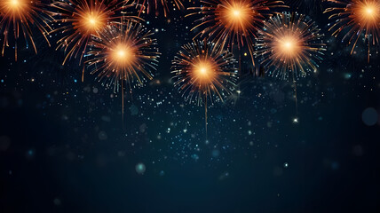 Naklejka premium Happy New Year! Beautiful creative holiday background