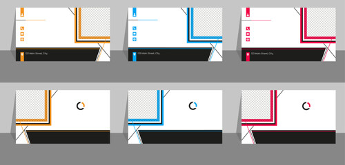Creative professional stylish business card, Modern and elegant visiting card, Double-sided luxury business card, Editable vector business card with simple design.
