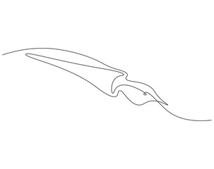 Continuous one line drawing of fountain pen. Fountain pen line art vector illustration. Editable outline
