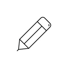 Pencil Tool icon design with white background stock illustration