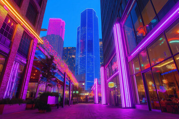 Obraz premium Houston Night Life
