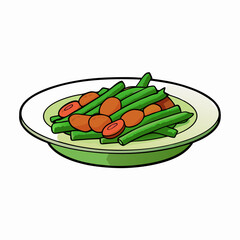 Country-Style Green Beans & Bacon Fresh Legumes with Crispy Bacon