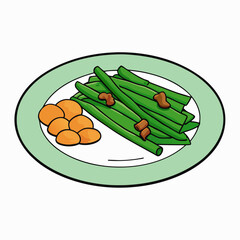 Country-Style Green Beans & Bacon Fresh Legumes with Crispy Bacon