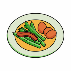 Country-Style Green Beans & Bacon Fresh Legumes with Crispy Bacon