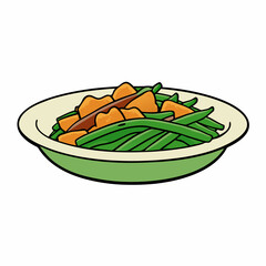 Country-Style Green Beans & Bacon Fresh Legumes with Crispy Bacon