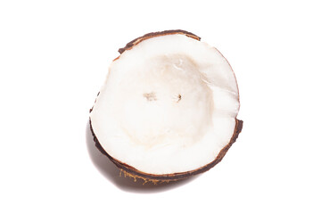 Coconut isolated on white background
