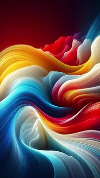 Vivid abstract swirl with colorful waves and fractal patterns A vibrant, abstract swirl of colors and patterns creating a dynamic and dreamy background with a rainbow-like spectrum