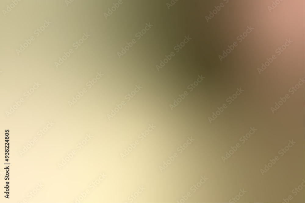 Poster shiny green and gold metallic abstract background with textured rays and smooth surfaces