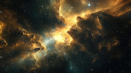 Rich galactic textures with layers of cosmic dust and interstellar gases, creating a layered and complex space scene.