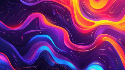 Fototapeta premium Vibrant Abstract Swirls