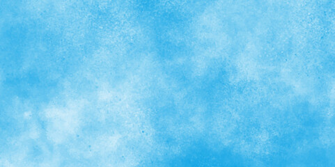 gradient light sky blue shades grunge cloudy watercolor background on white paper texture, Creative vintage light sky blue background with various clouds and fogg, Watercolor stain with clouds.