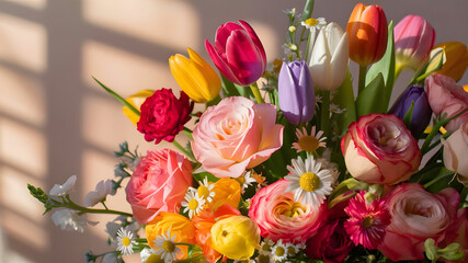 colorful flowers in garden shade love