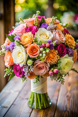 Fototapeta premium wedding bouquets flower arrangements