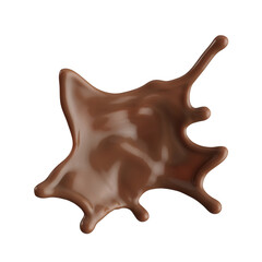 Chocolate Milk splash 3d realistic